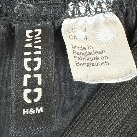 H&M Black Floral Chiffon Sheer High Waisted Maxi Skirt - Picture 7 of 7